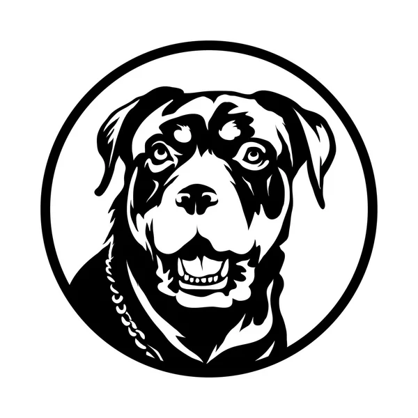 Rottweiler dog Logo — Stock Vector