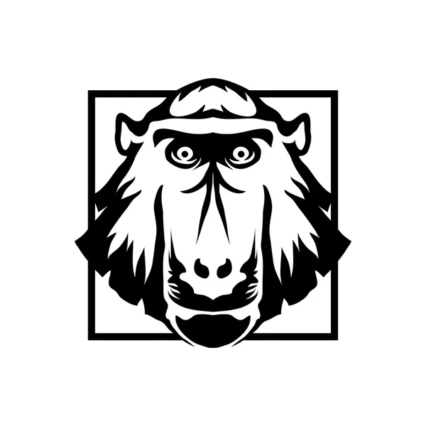 Мавпа логотип ілюстрація — стоковий вектор