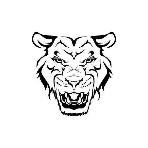 ライオンのロゴの図 — ストックベクタ