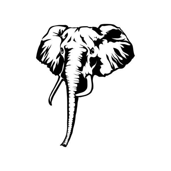 Illustrazione logo elefante — Vettoriale Stock