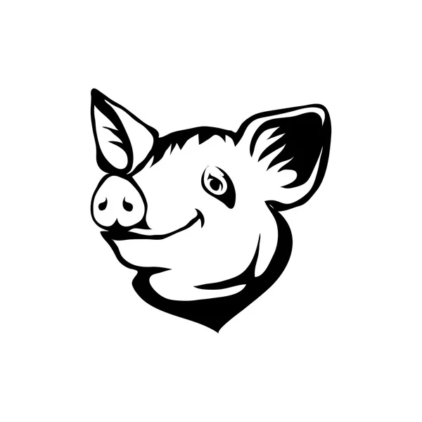 Illustration du logo du porc — Image vectorielle