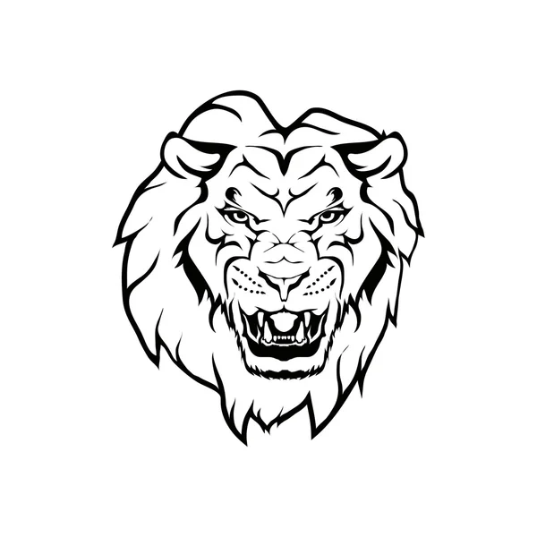 Aslan logo illüstrasyon — Stok Vektör