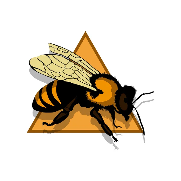 Illustration du logo abeille — Image vectorielle