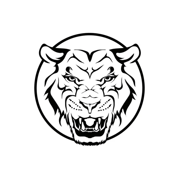 Aslan logo illüstrasyon — Stok Vektör