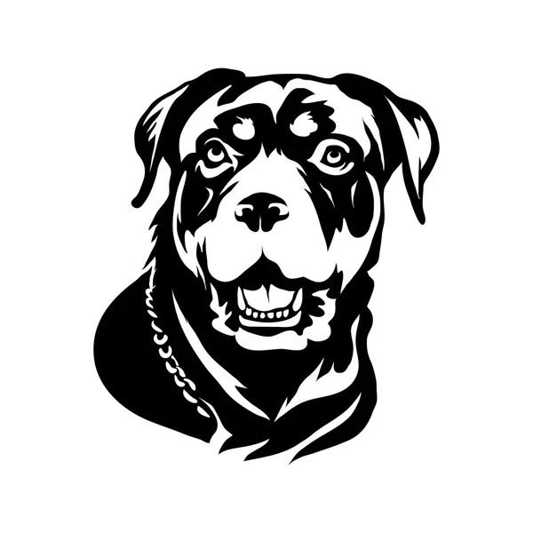 Rottweiler köpek Logo — Stok Vektör