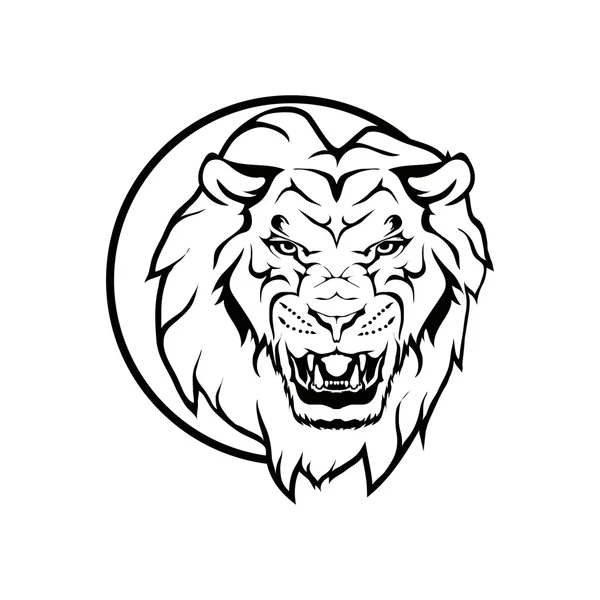 Ilustração do logotipo do leão — Vetor de Stock