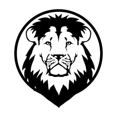 Aslan logo illüstrasyon
