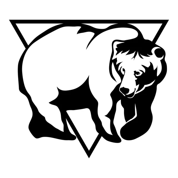 Logo dell'orso selvatico — Vettoriale Stock