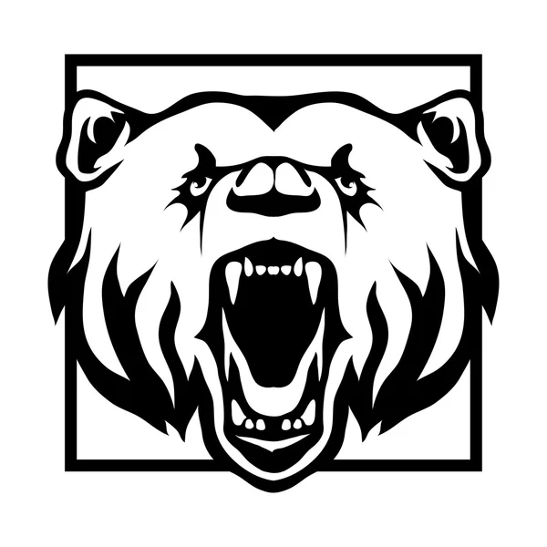 Logo dell'orso selvatico — Vettoriale Stock