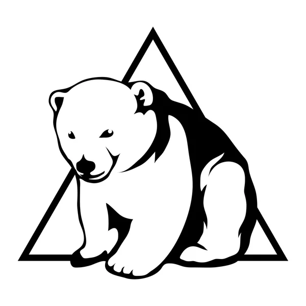 Dziki niedźwiedź logo — Wektor stockowy