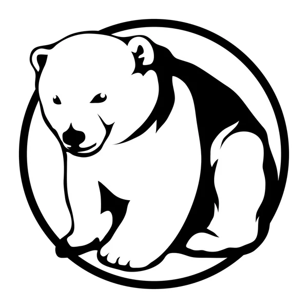 Logo dell'orso selvatico — Vettoriale Stock