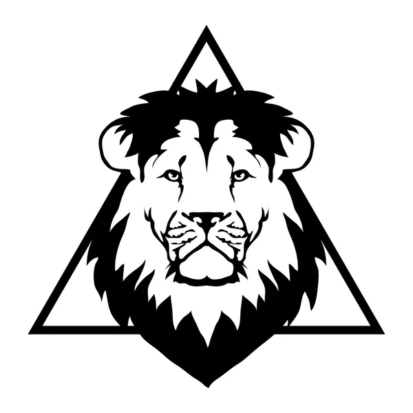 Aslan logo illüstrasyon — Stok Vektör