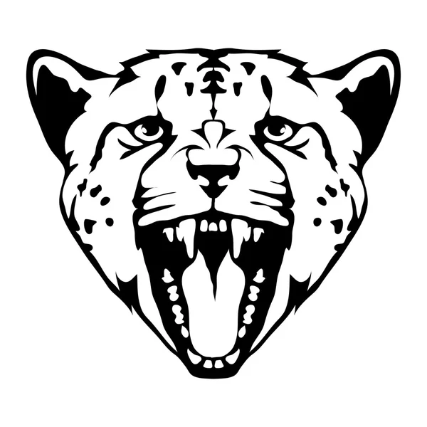 Leopardo logotipo ilustración — Vector de stock