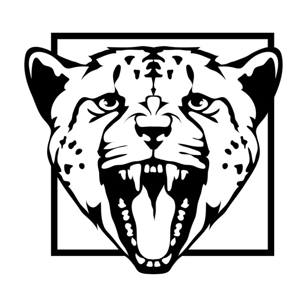 Leopardo logotipo ilustración — Archivo Imágenes Vectoriales