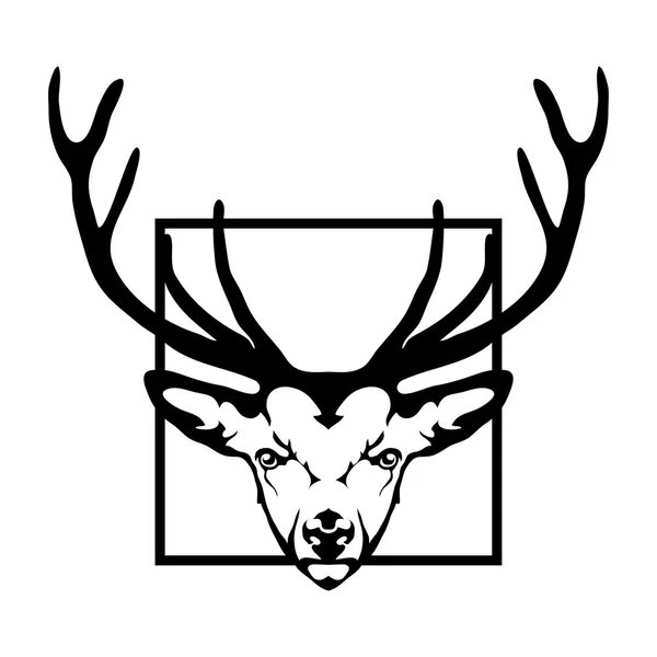 Logo společnosti jelen — Stockový vektor