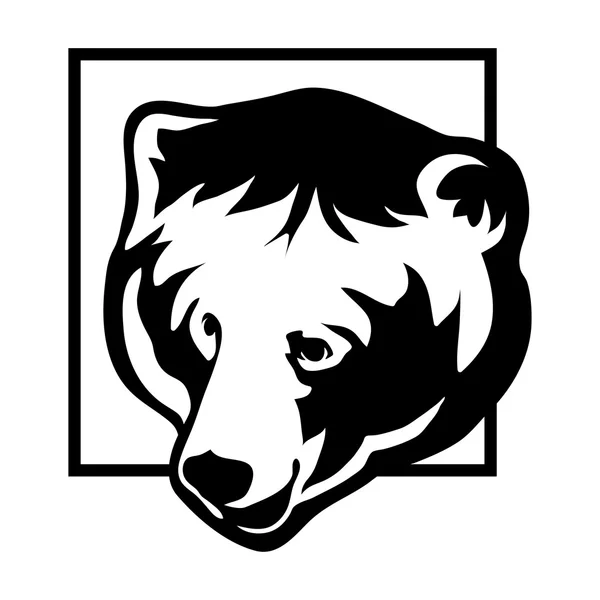 Logo dell'orso selvatico — Vettoriale Stock