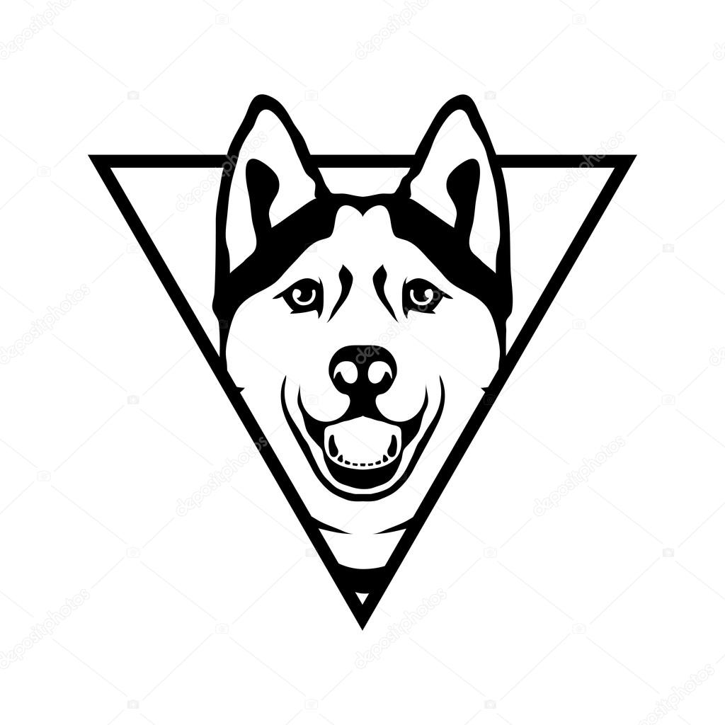 Husky dog vector Logo