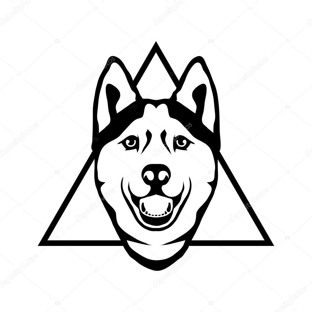 Husky dog vector Logo