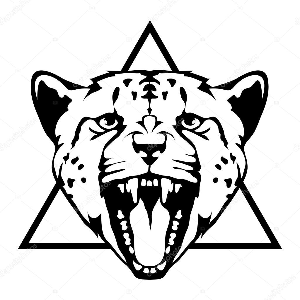 Leopard logo illustration