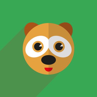 Uzun bir gölge ile ayı