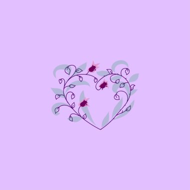 Pembe arka planda pembe kalp