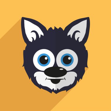 Uzun bir gölge ile tavşan