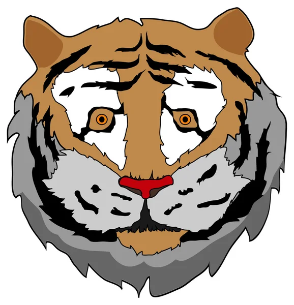 Дикого тигра, ізольовані — стоковий вектор