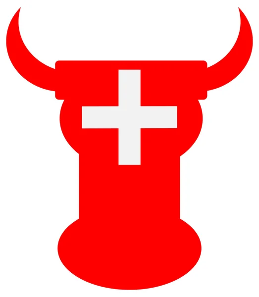 Bandeira do país com símbolo —  Vetores de Stock
