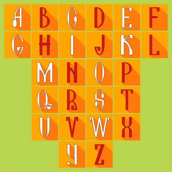 Lettres alphabétiques ABC — Image vectorielle