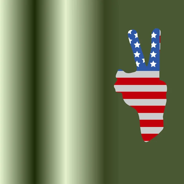 Ülkenin sembolü ile bayrak — Stok Vektör