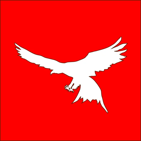 Bandera del país con símbolo — Archivo Imágenes Vectoriales