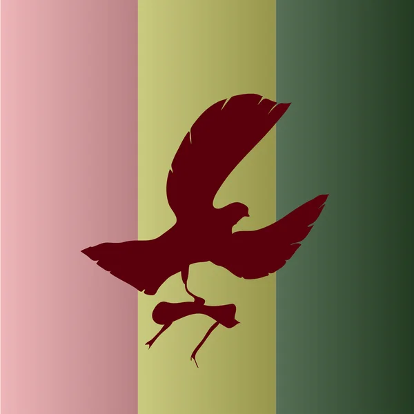 Flaga Gwinei w kraju — Wektor stockowy