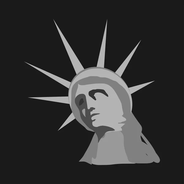 Statue of Liberty head — Stock Vector