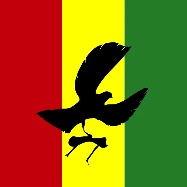 Bandera del país Guinea — Vector de stock