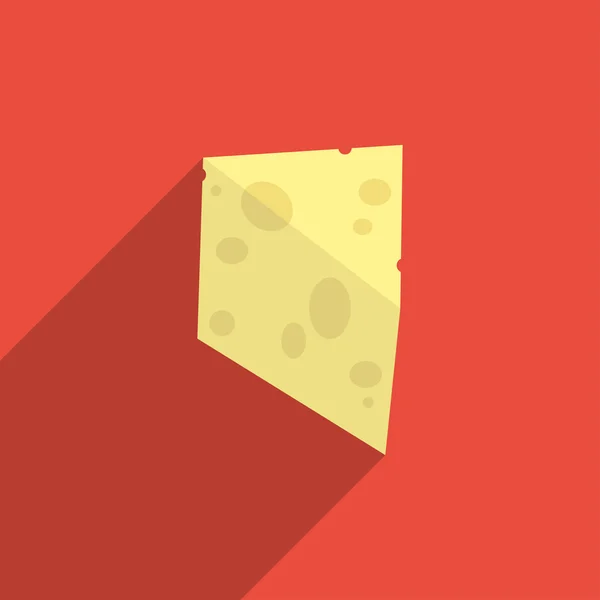 Icono de trozo de queso — Vector de stock