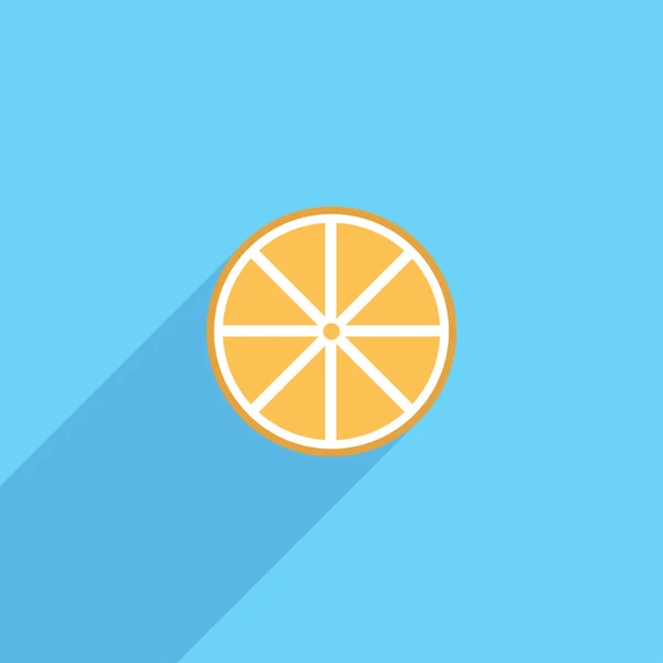 Pictogram voor tangerine. — Stockvector