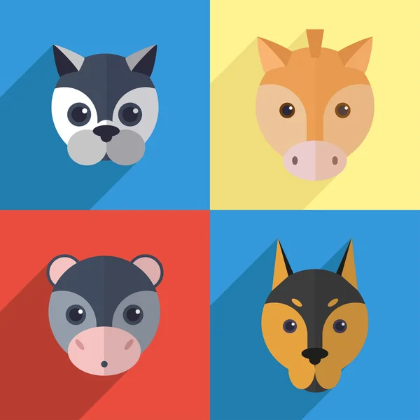 Sada různých zvířat — Stockový vektor