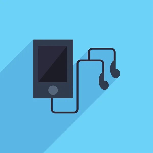 Symbol des mp3-Players. — Stockvektor