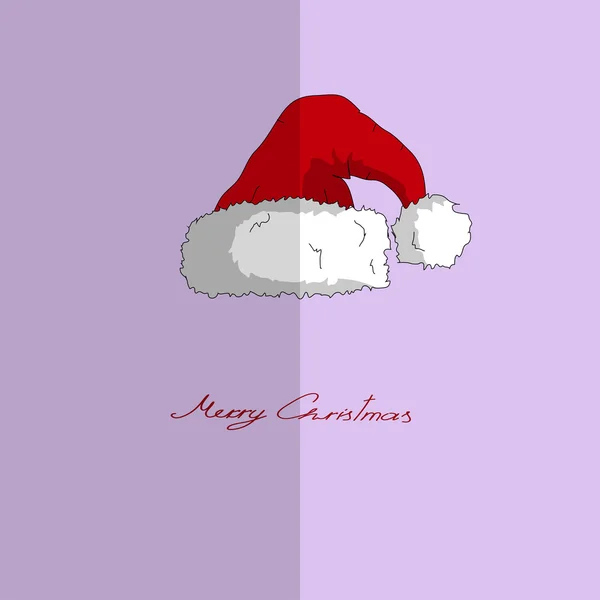 Ilustracja kapelusz Bożego Narodzenia — Wektor stockowy