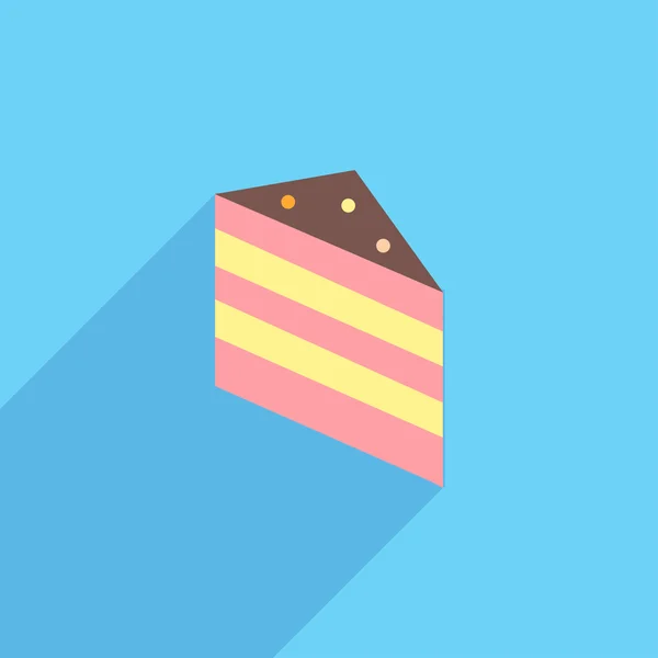 Icône de morceau de gâteau — Image vectorielle