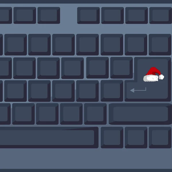 Різдво клавіатури фону — стоковий вектор
