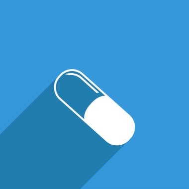 Bir ilaç düz simgesi