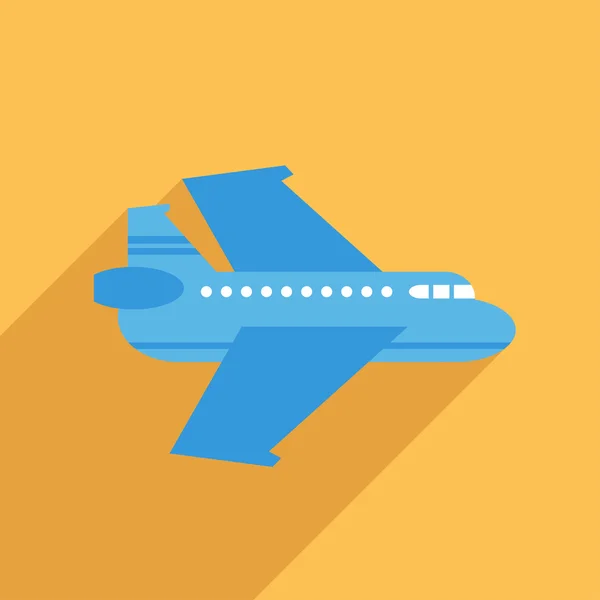 Flat Icon of airliner — Stock Vector