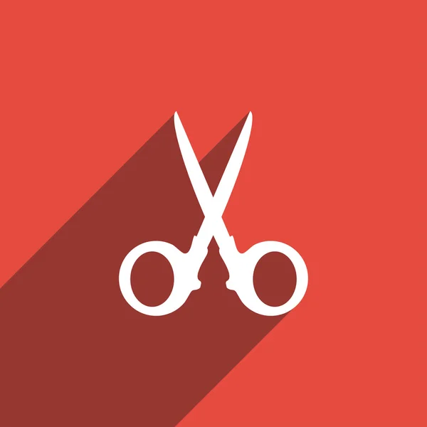 Flat Icon of scissors — Stock Vector