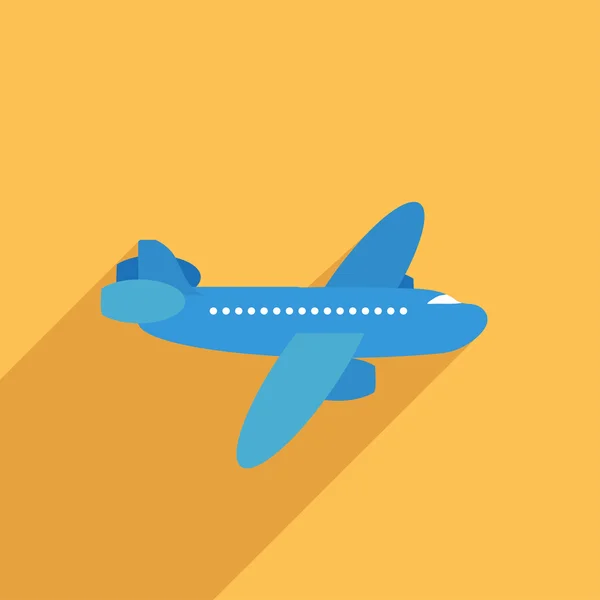 Flat Icon of airliner — Stock Vector
