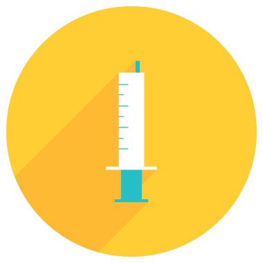 Şırınga düz görüntü