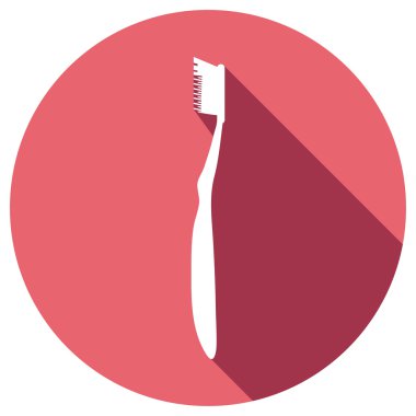 Diş fırçasının düz simgesi