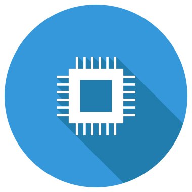 CPU düz simgesi