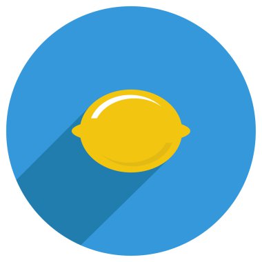 Limon sarı düz simgesi