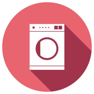 Çamaşır makinesi düz simgesi